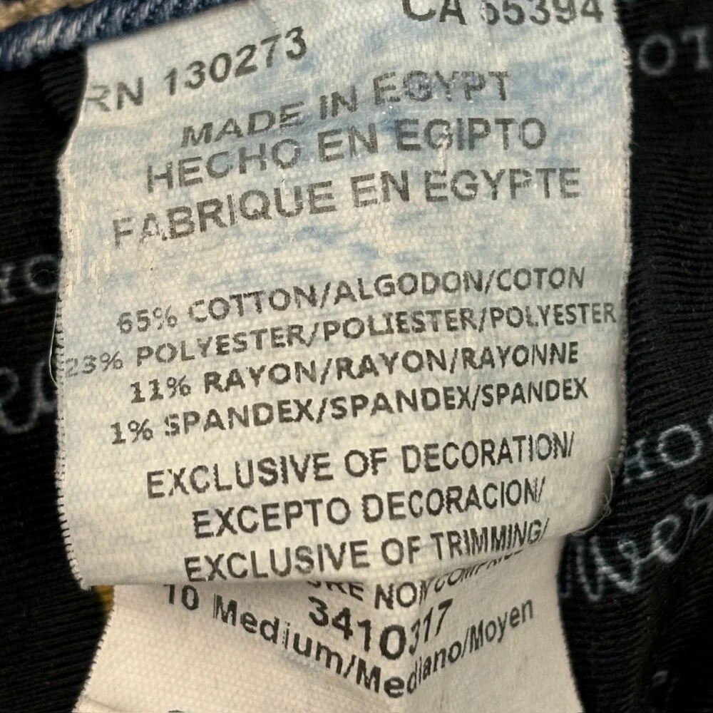 Lee Straight Leg Perfect Fit Distressed Women's size 10 Medium Blue‎ Denim jeans